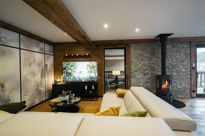 Chalet Vora Alpin, Living-room with dining-room and kitchen, Châtel Raclette 74