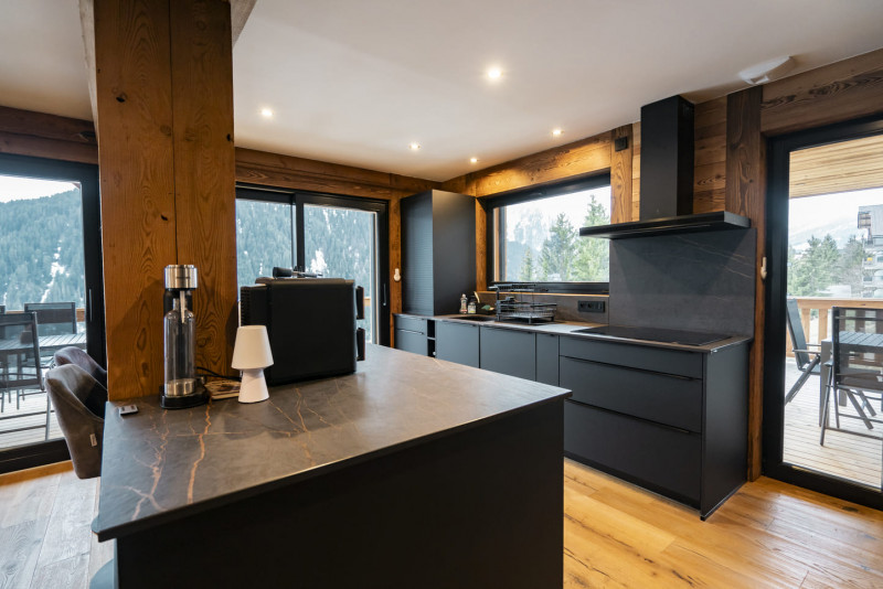 Chalet Vora Alpin, Living-room with dining-room and kitchen, Châtel Snow holidays
