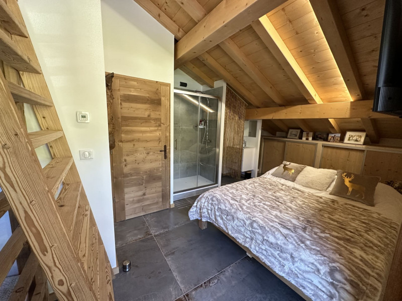 Semi Chalet Libi, La Chapelle d'Abondance, Double bedroom + mezzanine 2nd floor, Chamois and Ibex 74