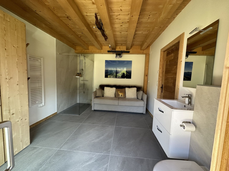 Semi Chalet Libi, La Chapelle d'Abondance, Bedroom sofa bed + screening room ground floor, Ski passes 74