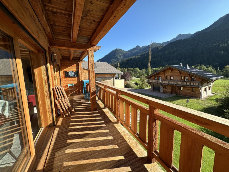 Semi Chalet Libi, La Chapelle d'Abondance, Patio/balcony 1st floor, Accommodation rental 74