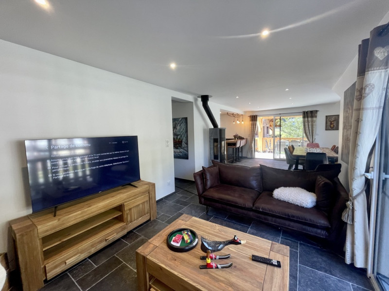 Rental Chalet l'Ors Châtel, living room and television