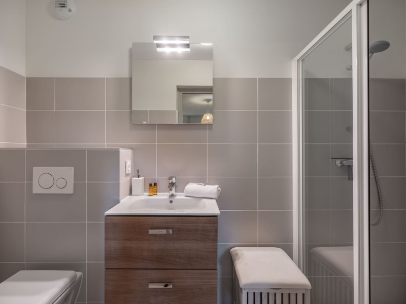Résidence 360, Appartement 16, Châtel, Salle de bains, Remontées mécaniques Résidence 360, Appartement 16, Châtel, Salle de bains, Remontées mécaniques