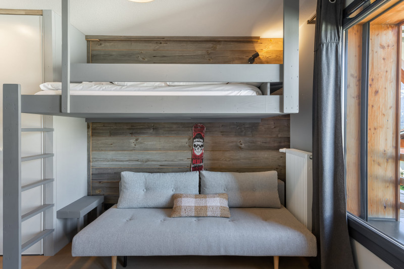 Résidence 360, Appartement n°18, Chambre 1 lit simple superposé + 1 convertible, Châtel Résidence 360, Appartement n°18, Chambre 1 lit simple superposé + 1 convertible, Châtel