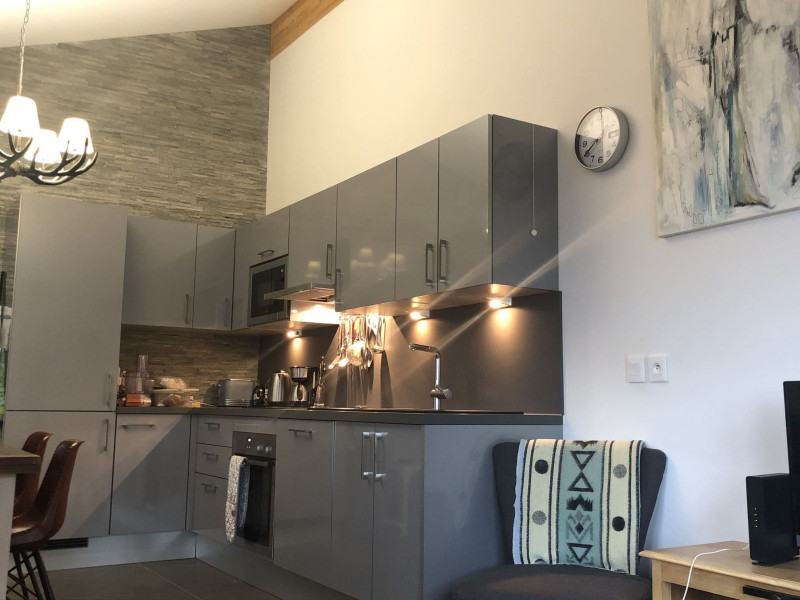 Résidence 4 éléments, appartement 31 A, cuisine, Châtel randonnée été vacances famille