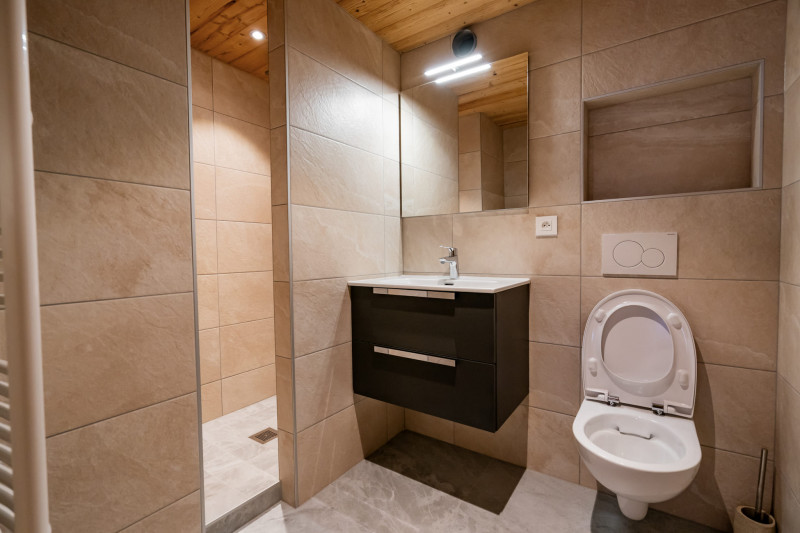 Résidence Alpina, Appartement n°8, Salle de douche/ WC, Châtel