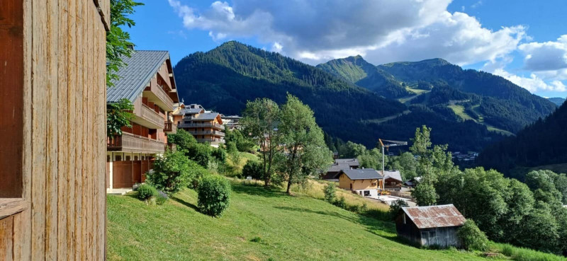 Résidence Chaumière des neiges, apartment 2008B, View from the Balcony, Châtel Family vacation