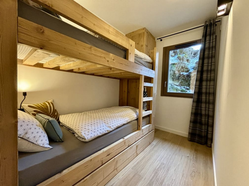 Résidence l'Alchimie, Appartement 11C, Châtel, Chambre lits superposés, Village de montagne
