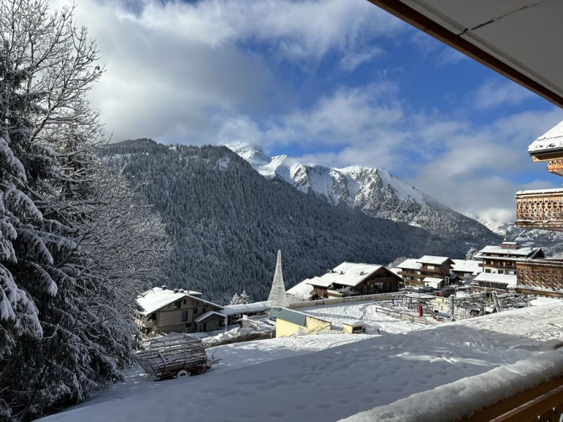Résidence l'Alchimie, Appartement 11C, Châtel, Vue balcon, Domaine skiable