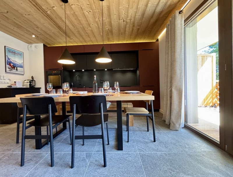 Résidence l'Alchimie, Appartement 12C, Châtel, Séjour Cuisine, Escapade familiale