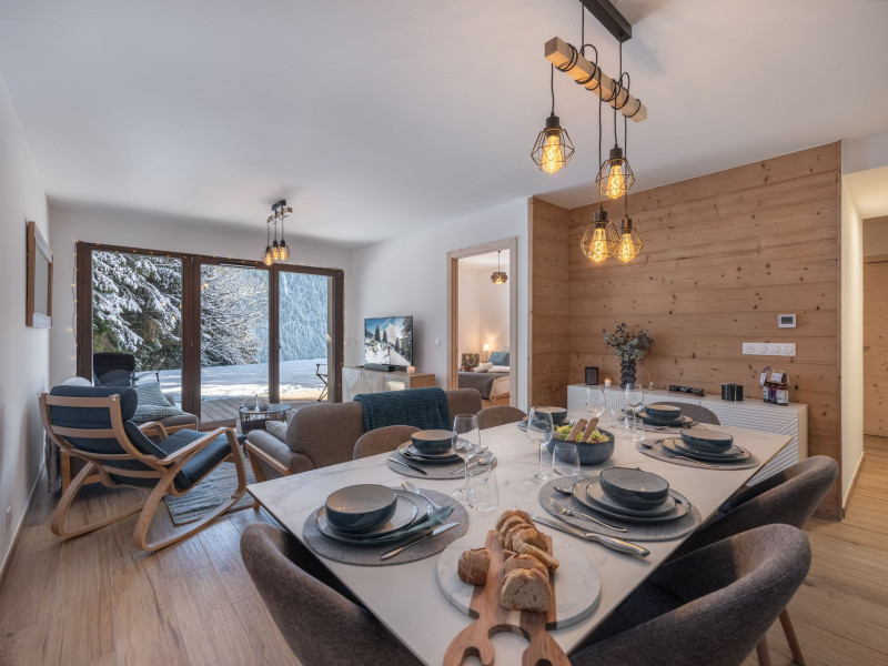 Résidence l'Alchimie, Appartement 1C, Châtel, Séjour, Haute Savoie