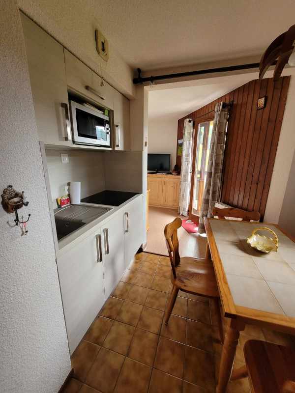 Résidence l'Alpage, Appartement 3E, Coin cuisine équipée, Châtel