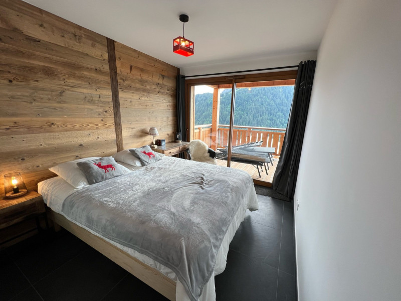 Résidence la P'tite Grange, Appartement 202, Chambre 2 lits simples, Châtel Haute Savoie