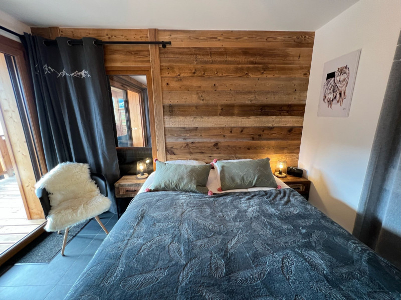 Apartment P'tite Grange n°202, Bedroom 2 single beds, Balcony access, Châtel Cosy moments