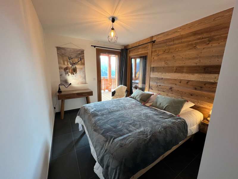 Résidence la P'tite Grange, Appartement 202, Chambre 2 lits simples, Châtel Vacances ski