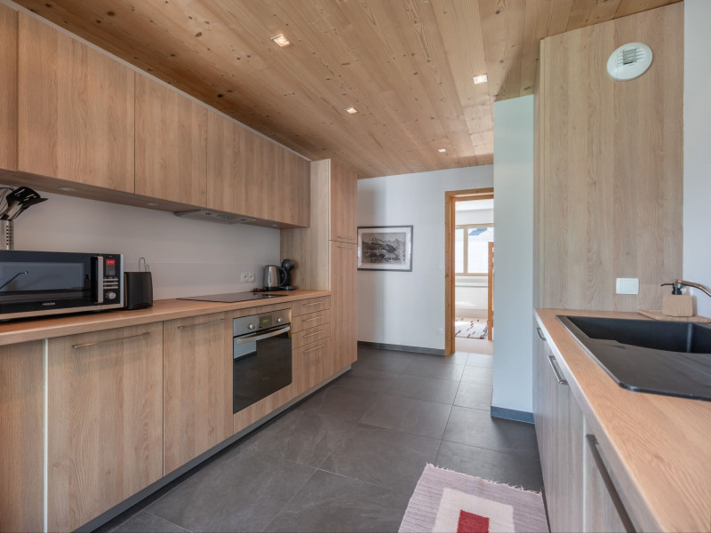 Residence Le Lion d'Or, Apartment 12, Chatel, Kitchen, Winter atmosphere