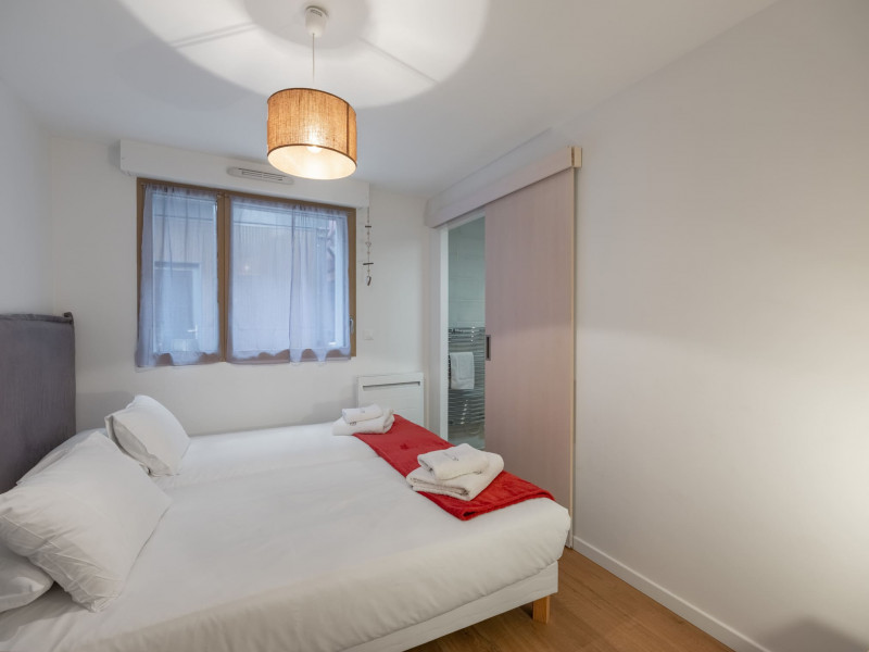 Residence Le Lion d'Or, Apartment 4, Châtel, Bedroom single beds, Eternal snow
