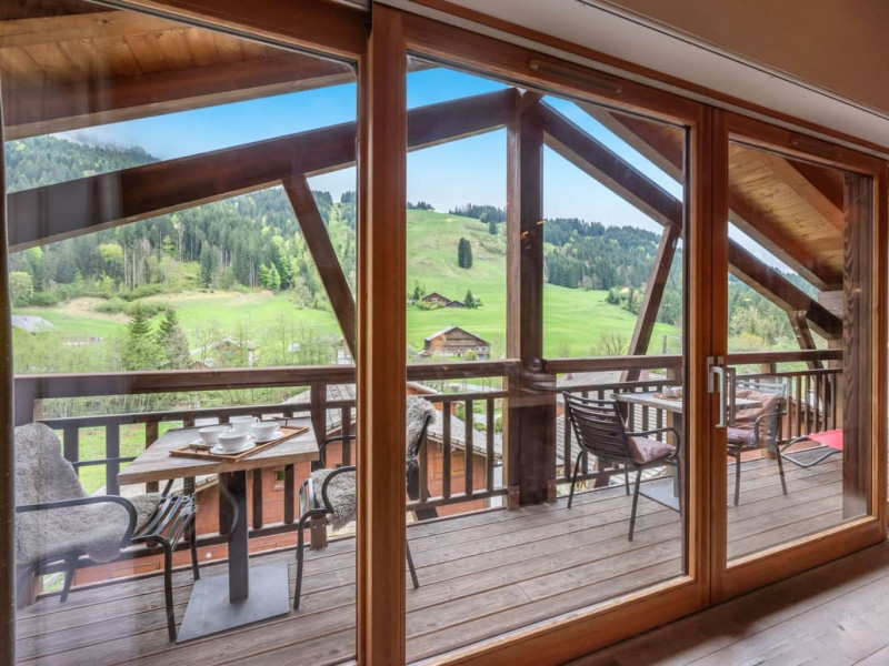 Résidence Le Mont Blanc - Oasis, Appartement 07A, La Chapelle d'Abondance, Balcon et vue, Domaine skiable Châtel