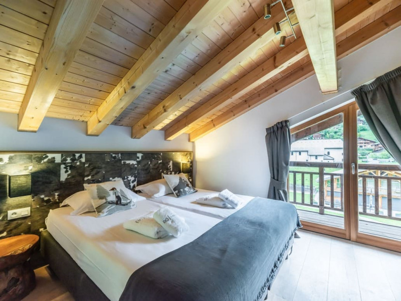 Résidence Le Mont Blanc - Oasis, Appartement 07A, La Chapelle d'Abondance, Chambre double, Vue montagne Châtel