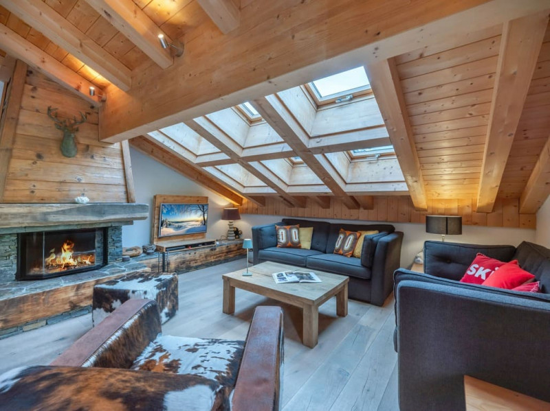 Résidence Le Mont Blanc - Oasis, Appartement 07A, La Chapelle d'Abondance, Séjour, Forfaits ski Châtel