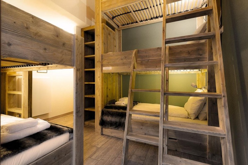 Résidence le Mont Royal, 8 personnes, Châtel, Vonnes, chambre, lits superposés