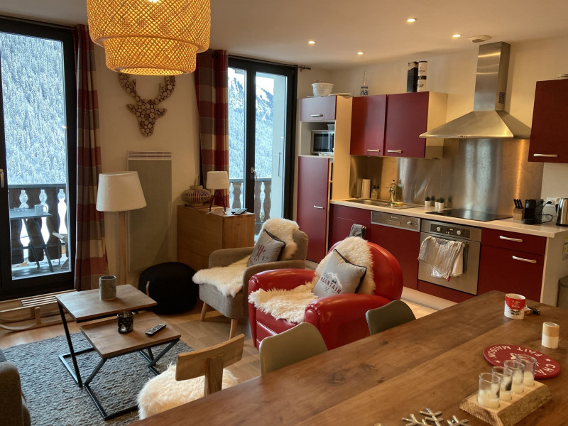 Residence Le Morclan n°15, Kitchen open to living room, Châtel Rental holidays