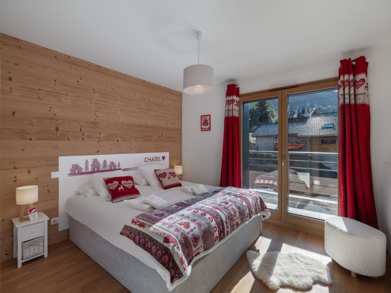Résidence Le Theleme, Apartment 304 A, double bedroom, Châtel Les Portes du Soleil	