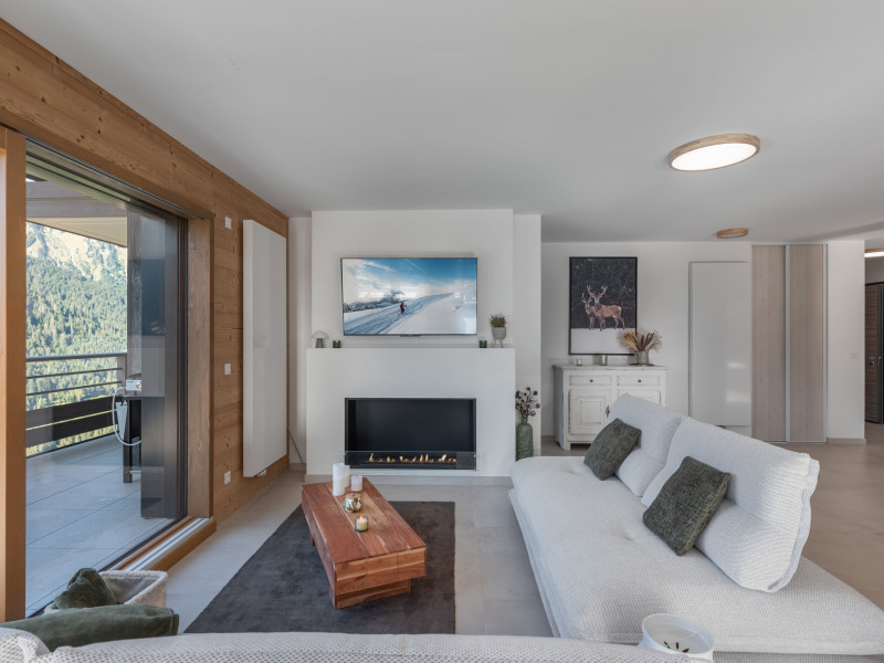 Résidence Le Theleme, Apartment 304 A, living room, Châtel Les Portes du Soleil