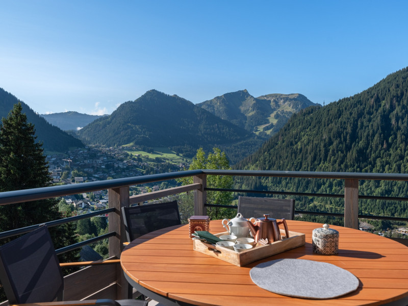 Résidence Le Theleme, Apartment 304 A, view from the terrace, Châtel Les Portes du Soleil	