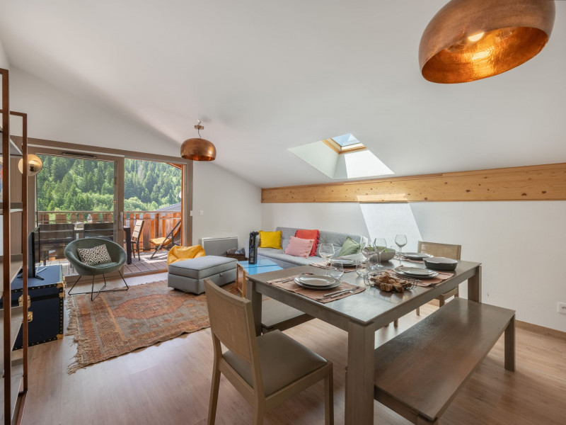 Residence Les 4 Elements, Apartment 24A, Chatel, Living room, Raclette and fondue