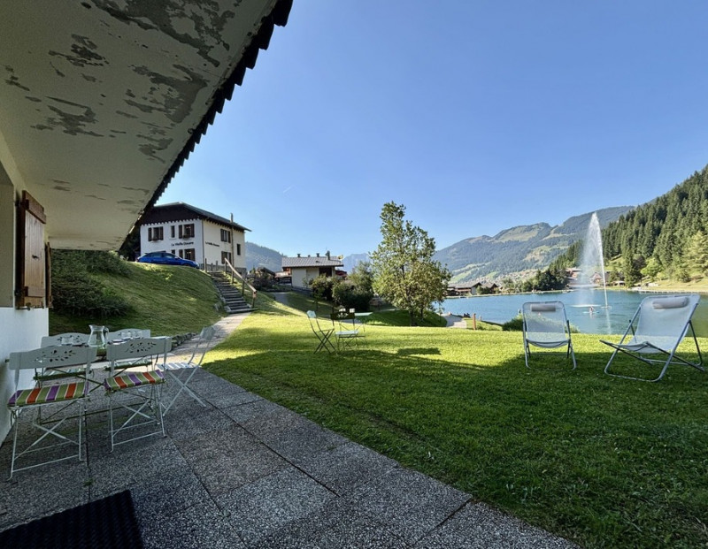 Résidence Les Fioles, appartement 19, terrasse, Châtel ski neige vacances