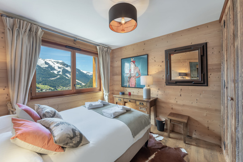 Residence the Flambeaux 8 people Châtel Boude, Bedroom double bed, Châtel Family holidays