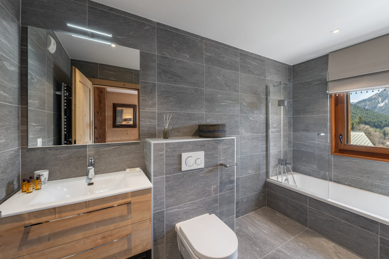 Residence the Flambeaux 8 people Châtel Boude, Bathroom, Ski rental snow