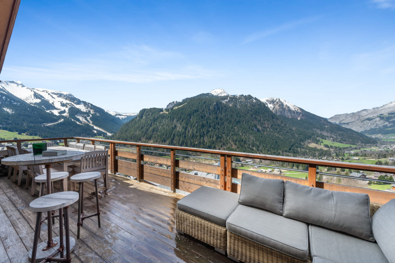 Residence the Flambeaux 8 people Châtel Boude, Balcony view, Châtel reservation ski rental