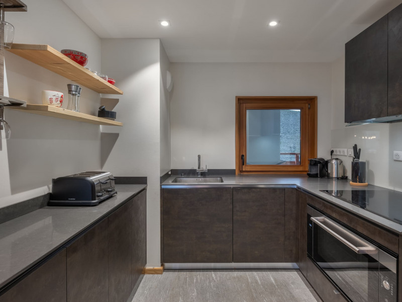 Résidence les Flambeaux, Appartement 21, Cuisine équipée, Châtel