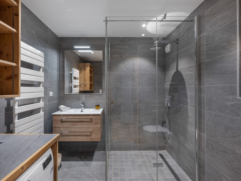 Residence the Flambeaux, Shower room with WC, Châtel Chairlift 74