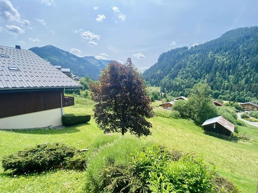 Résidence Les Gentianes, apartment B64, view from apartment, Châtel France Alpes 74
