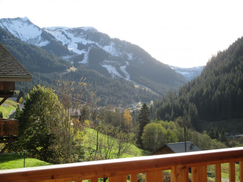 Residence Loges Blanches 102C, Terrace view, Châtel Mountain 74