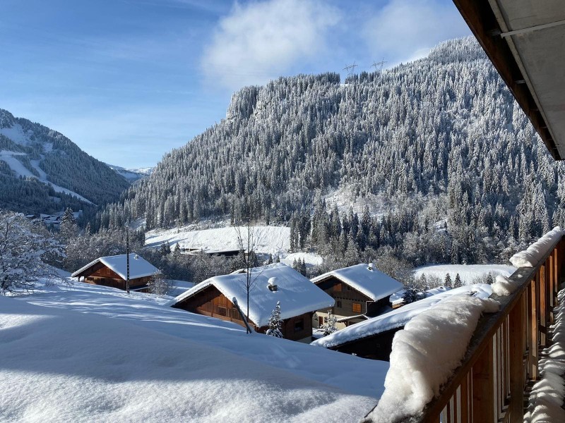 Résidence les Loges Blanches, 8 personnes, Châtel, centre du village, balcon, vue montagnes