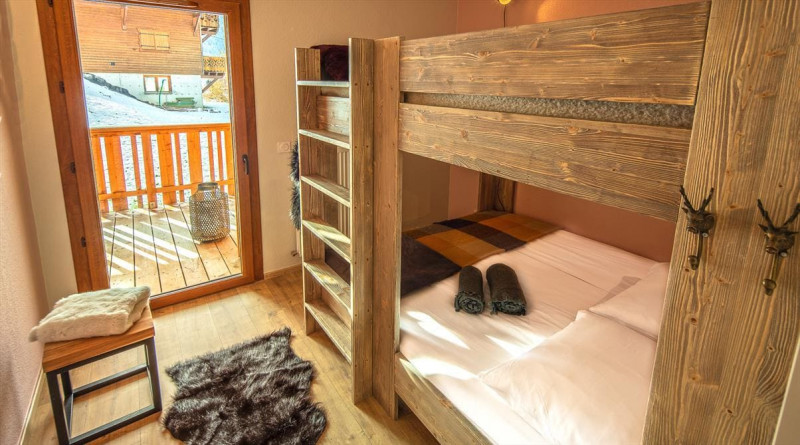 Residence The Loges Blanches, Bedroom bunk bed, Châtel Raclette 74