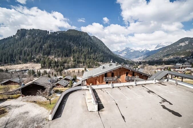 Résidence Les Loges Blanches, vue du chalet , Châtel vacance au ski