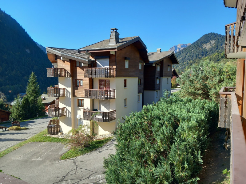 Résidence les MOUFLONS, Appartement n°4, Châtel, Vue depuis le balcon, Chatel Reservation 74