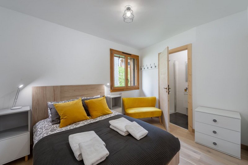 Résidence les Perles de Savoie, Apt 303, Chambre 1 lit double avec salle d'eau, Châtel ski