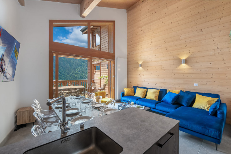 Résidence les Perles de Savoie, Apt 303, Séjour, Châtel Haute-Savoie