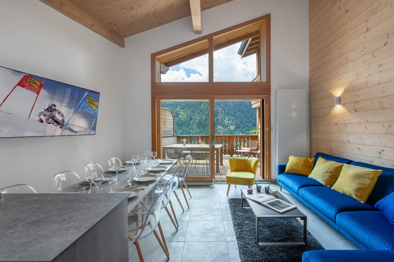 Résidence les Perles de Savoie, Apt 303, Séjour, Châtel Portes du Soleil