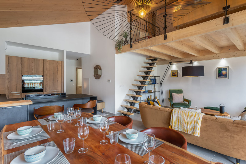 Residence The Perles de Savoie, Living and dining room, Châtel Haute-Savoie