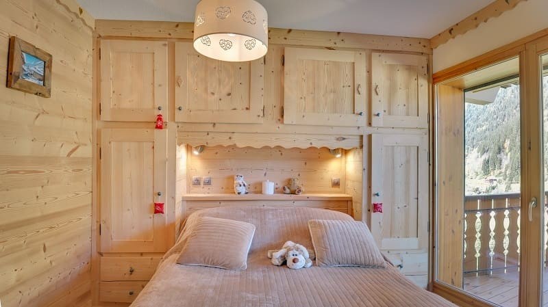 Résidence les Pins, 6 personnes, Châtel, chambre double