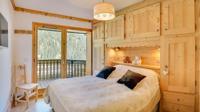 Résidence les Pins, 6 personnes, Châtel, chambre double