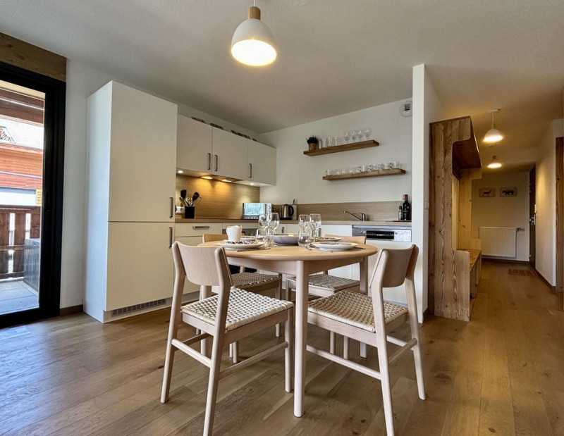 Les Soldanelles Residence, Building A, Apartment 02, fully equipped kitchen, Châtel Les Portes du Soleil