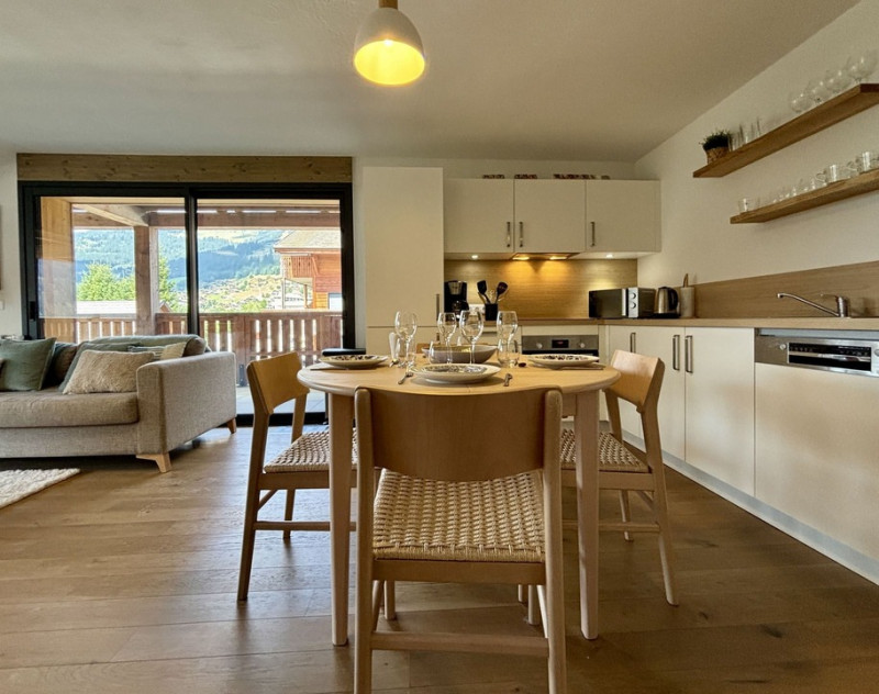 Les Soldanelles Residence, Building A, Apartment 02, dining room, Châtel, Haute-Savoie